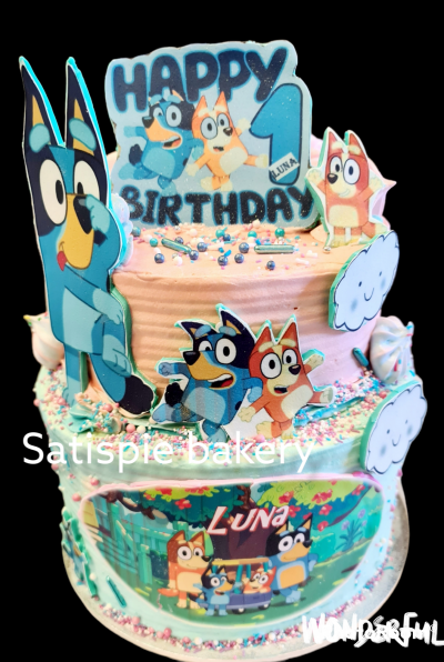 Bluey Theme Cake - Satispie Bakery